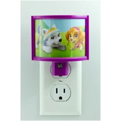 Nickelodeon Paw Patrol Wrap Shade Light Sensing LED Night Light, Purple