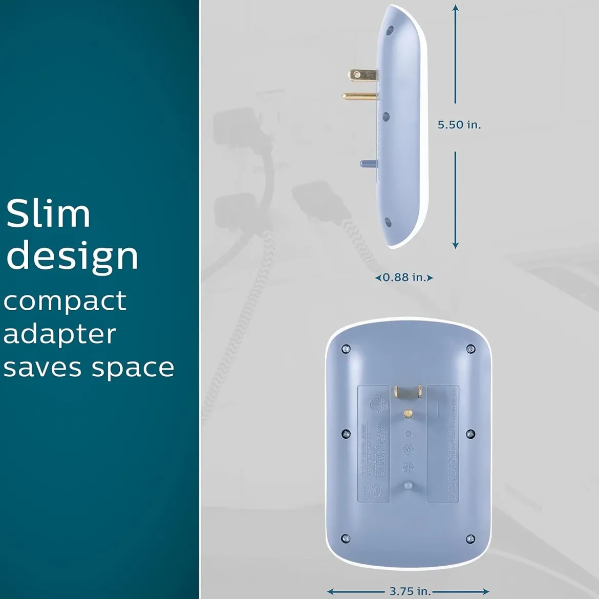 Philips 6 AC Wall Tap, 2pk