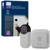 Philips Battery Operated 32-Chime Decoy Security Camera Doorbell, White