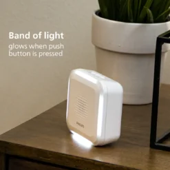 Philips Battery Operated 32-Chime Decoy Security Camera Doorbell, White