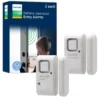 Philips Battery Operated Door Alarm, 2 Pack, White