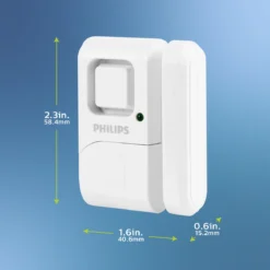 Philips Battery Operated Door Alarm, 2 Pack, White