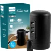 Philips Desktop Power Hub, 2 outlets, 3 USB-A, 1 USB-C, 5ft. cord, black