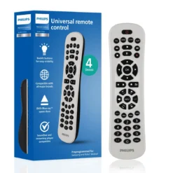 Philips 4-Device Backlit Universal Remote, White