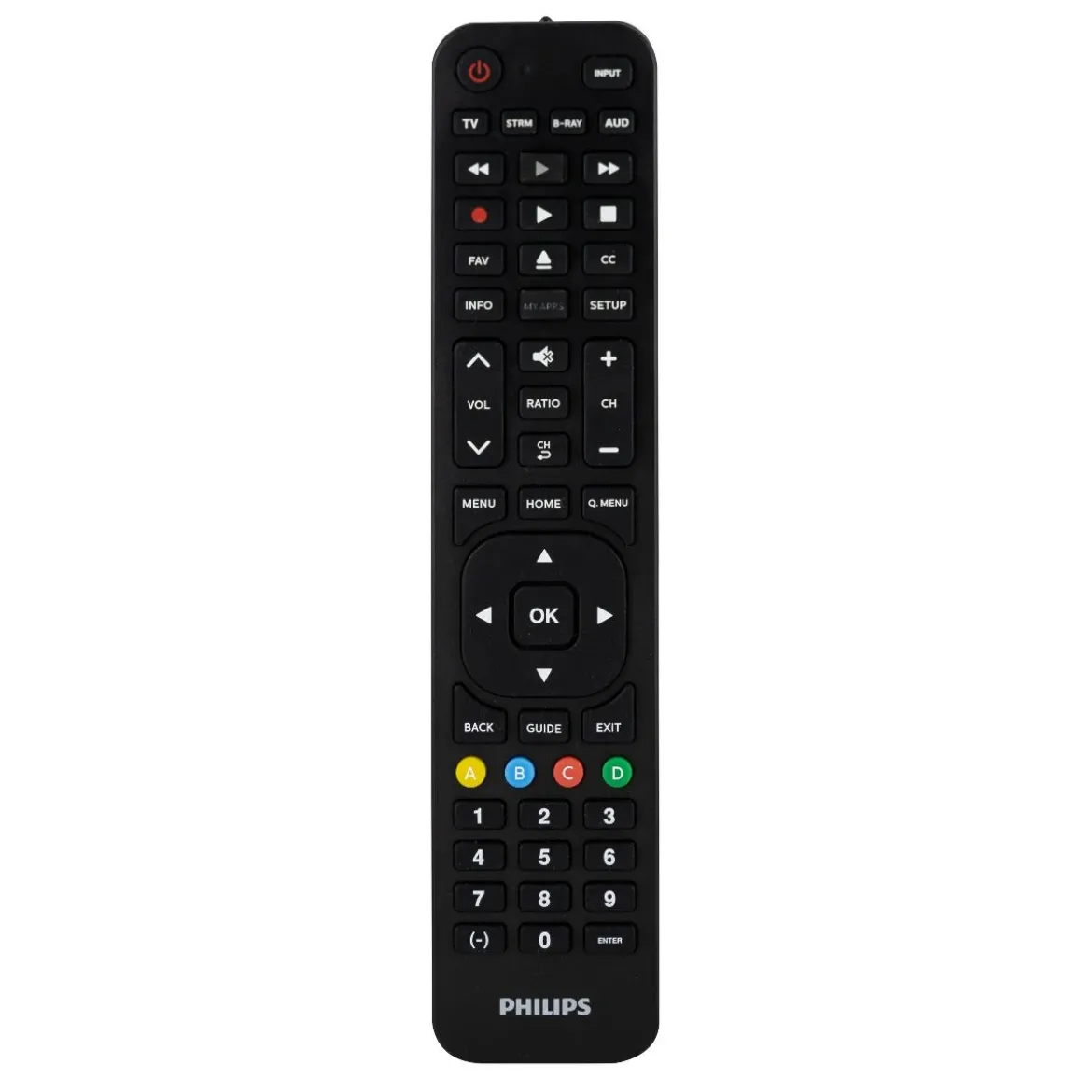 Philips 4-Device LG Replacement Remote, Black