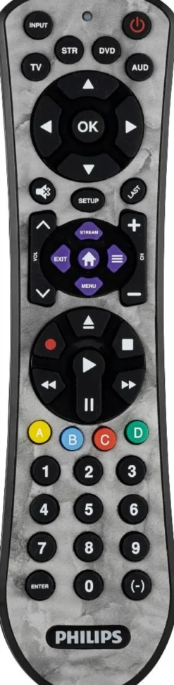 Philips 4-Device Soft Touch Universal Remote, Marble