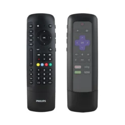 Philips 4-Device Universal Companion Remote for Roku with Flip and Slide Cradle, Black