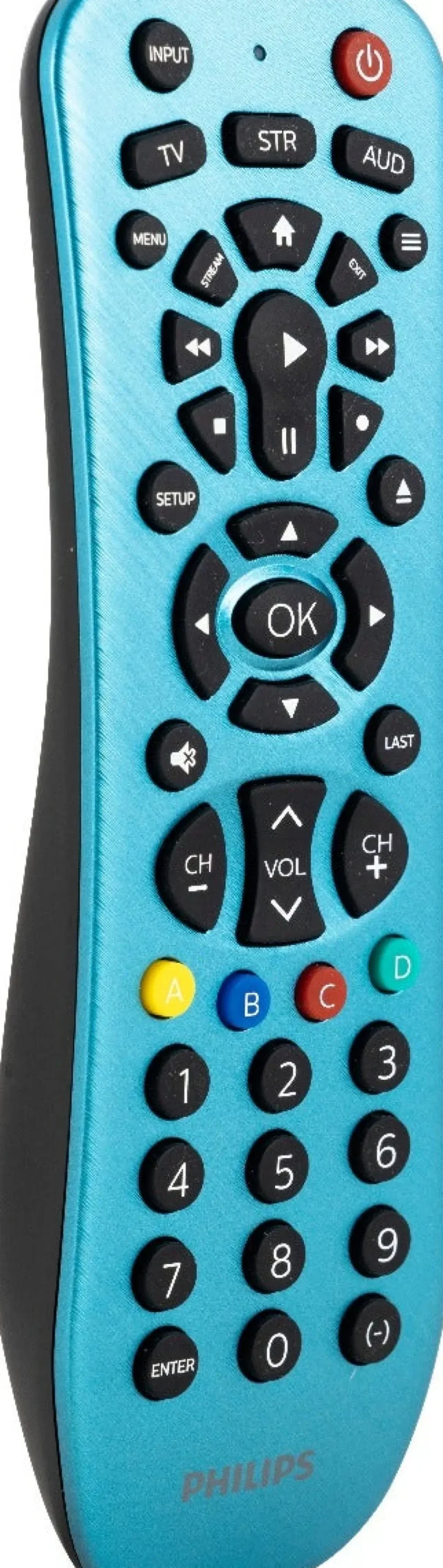 Philips 3-Device Universal Remote, Brushed Electric Blue