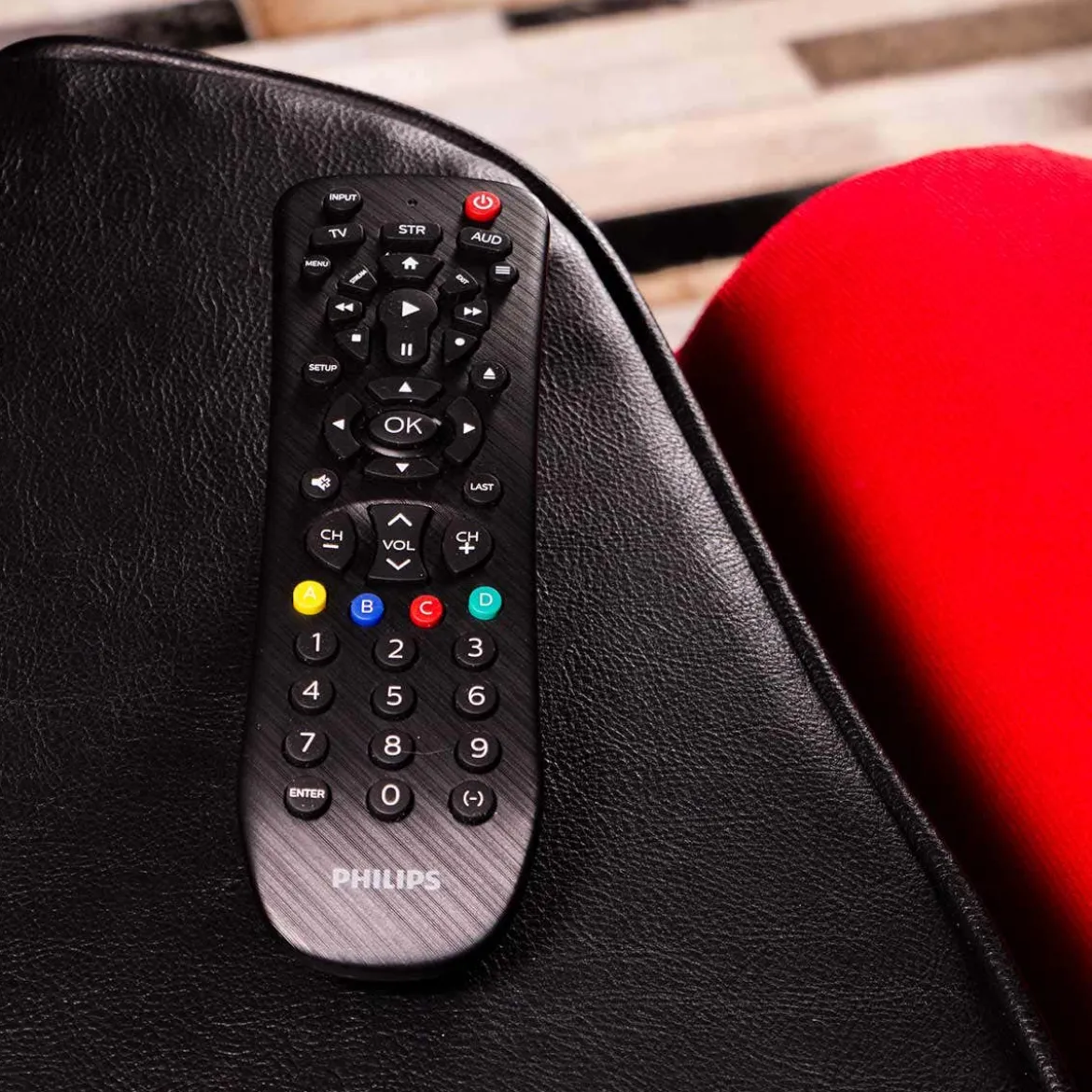 Philips 3-Device Universal Remote, Brushed Black