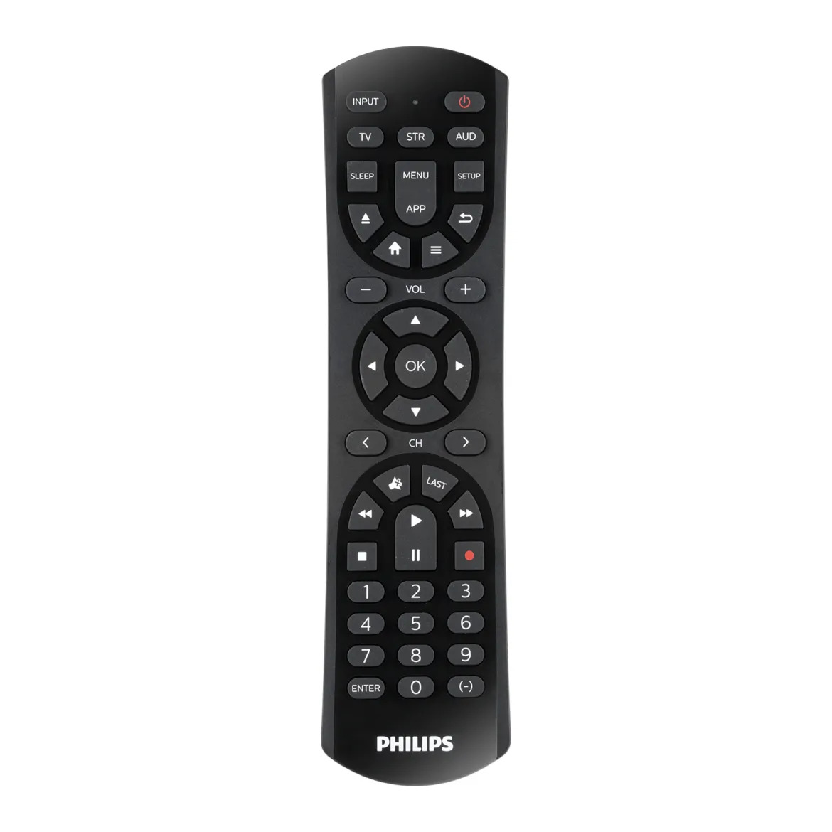Philips 3-Device Universal Remote, 2-Tone Black