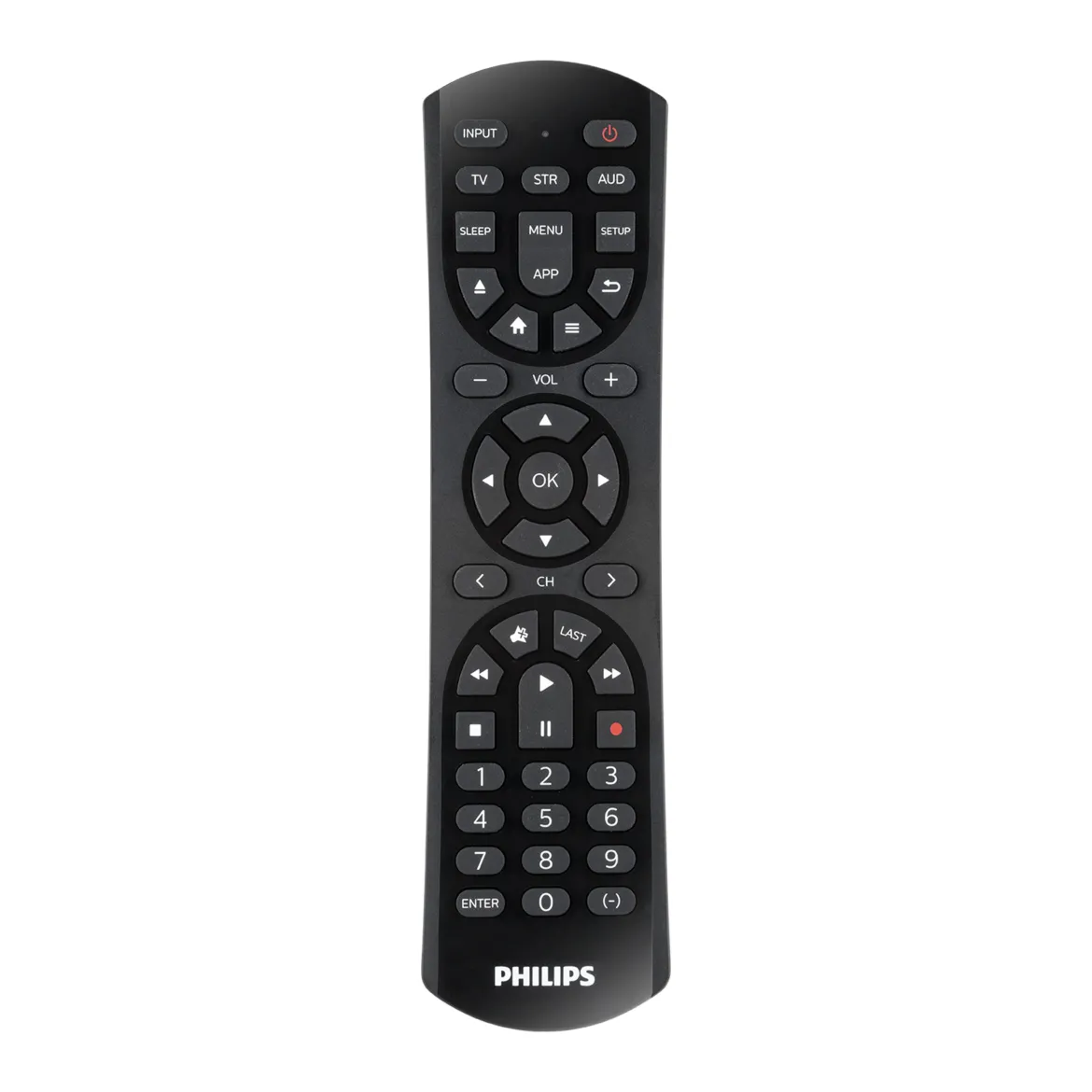 Philips 3-Device Universal Remote, 2-Tone Black