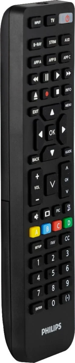Philips 4-Device Universal Vizio Replacement Remote, Black
