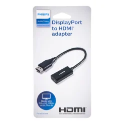 Philips DisplayPort to HDMI Adapter, Black