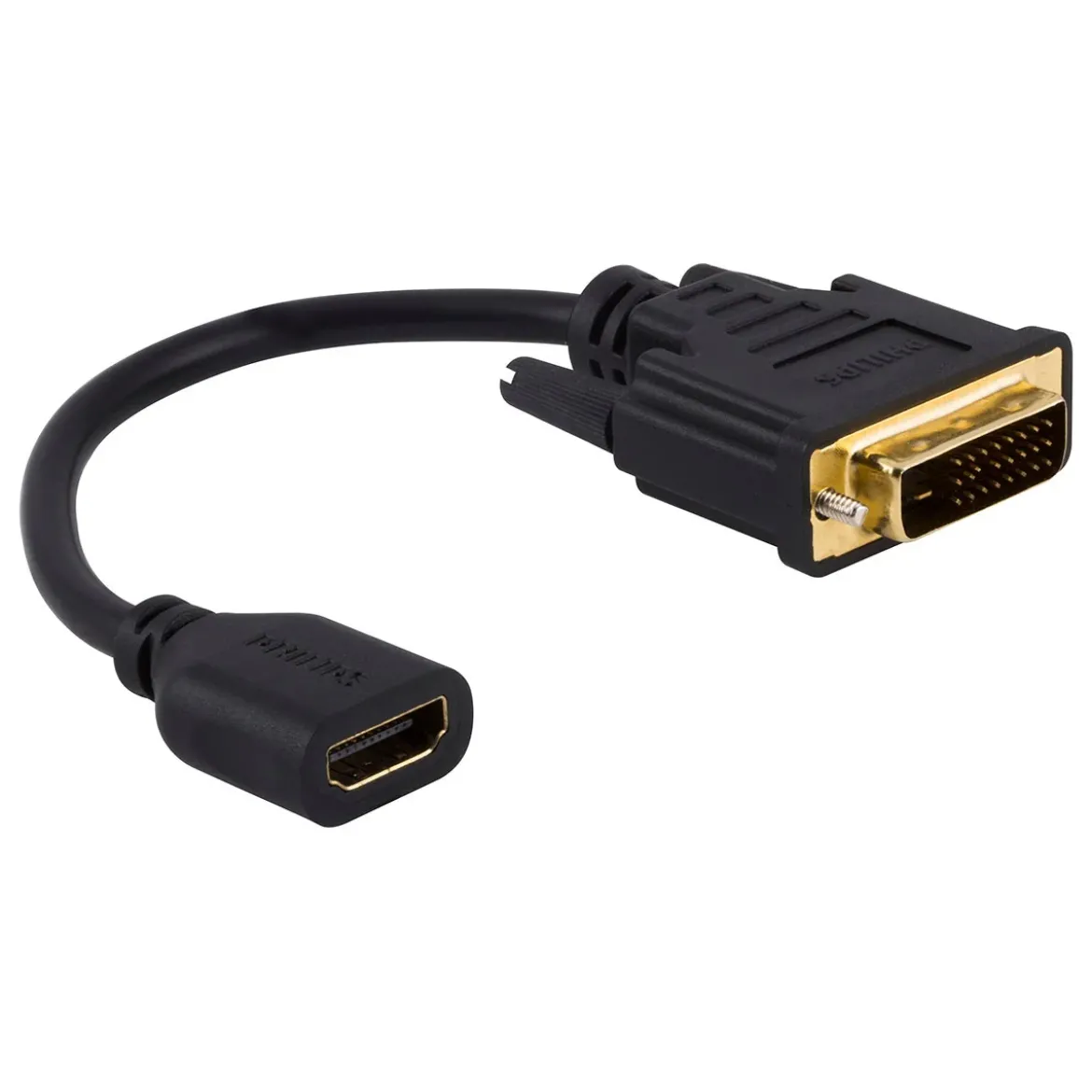 Philips DVI to HDMI Adapter, Black