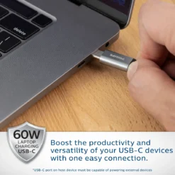 Philips Elite 7-in-1 Multiport Hub with Power Pass-Through, Silver