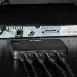 Philips Elite 4-Port HDMI Splitter Switch with Wireless Remote, Black