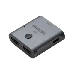 Philips Elite 2-Port HDMI 2.1 Switch, Silver