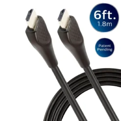 Philips EZ Grip 6ft. 4K HDMI Cable with Ethernet, Black