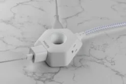 Philips EZGrip Indoor Extension Cord with Multiple 3 Prong Outlets, 4 Ft, White