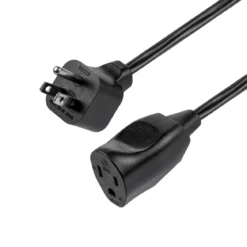 Philips EZGrip 1-Outlet Outdoor Extension Cord, 8 Ft, Black