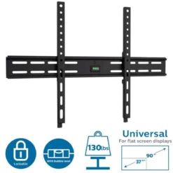Philips Fixed TV Wall Mount, Up To 90in., Black
