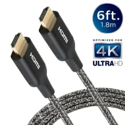 Philips 6ft. 4K Premium HDMI Cable With Ethernet, Black