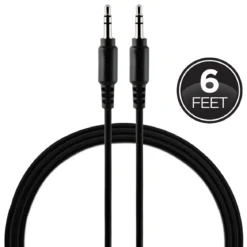 Philips 6ft. 3.5mm Auxiliary Audio Cable, Black