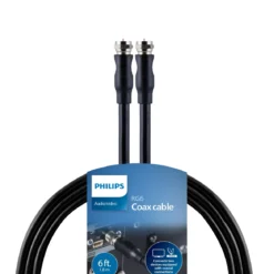 Philips 6 ft. RG6 Coaxial Cable, Black