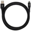 Philips 6ft. USB-A to Micro USB Charging Cable with Braided Cord, Black