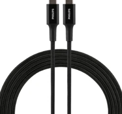 Philips 6ft. USB-C Braided Charging Cable, Black