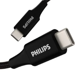 Philips 6ft. USB-C Braided Charging Cable, Black