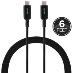 Philips 6ft. USB-C Charging Cable, Black
