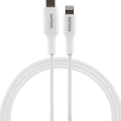 Philips 4ft. USB-C to Lightning Charging Cable, White