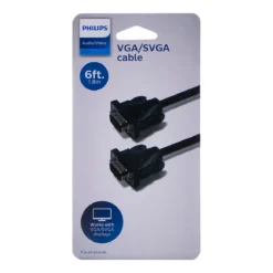 Philips 6 ft. VGA/SVGA Cable, Black