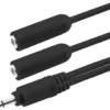 Philips Headphone Splitter (Assorted Pack of 5 colors black, blue, green, pink, orange)