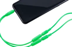 Philips Headphone Splitter (Assorted Pack of 5 colors black, blue, green, pink, orange)
