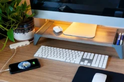 Philips Monitor Stand, Brown Wood
