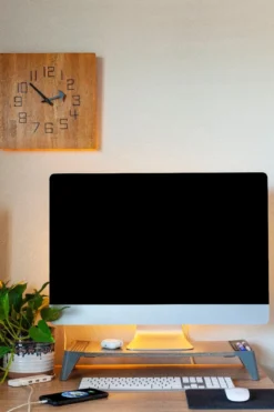 Philips Monitor Stand, Brown Wood