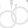 Philips 3-Outlet Extension Cord with Multiple Outlets, 6 Ft, 2 Pack