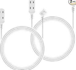 Philips 3-Outlet Extension Cord with Multiple Outlets, 6 Ft, 2 Pack