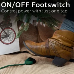 Philips 1-Outlet 9ft. Extension Cord with Foot Switch, Green