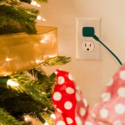 Philips 3-Outlet 15ft. Extension Cord with Flat Plug, Green