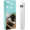 Philips 6-Outlet 2ft. Surge Protector, White