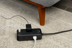 Philips 12-Outlet 8ft. Surge Protector with USB Charging, Black