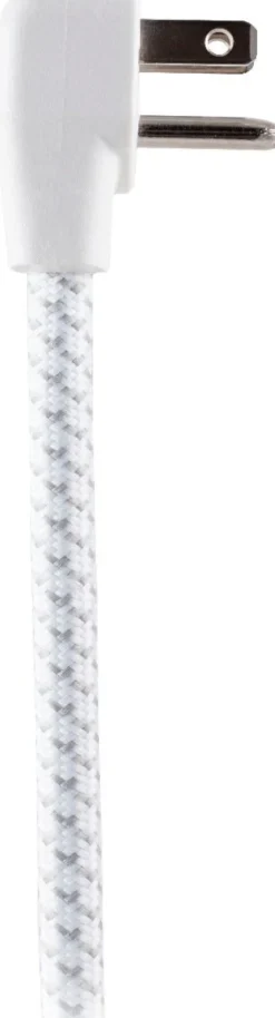 Philips 3-Outlet 3-USB 6ft. Surge Protector with Braided Cord, White