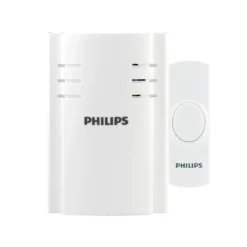 Philips Plug-in 8-Melody Doorbell Kit, White