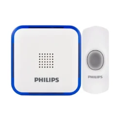Philips Portable 32-Melody Doorbell Kit, White
