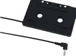 Philips Universal Cassette Adapter with 3.5mm Audio Jack, Black, 24pk