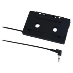 Philips Universal Cassette Adapter with 3.5mm Audio Jack, Black
