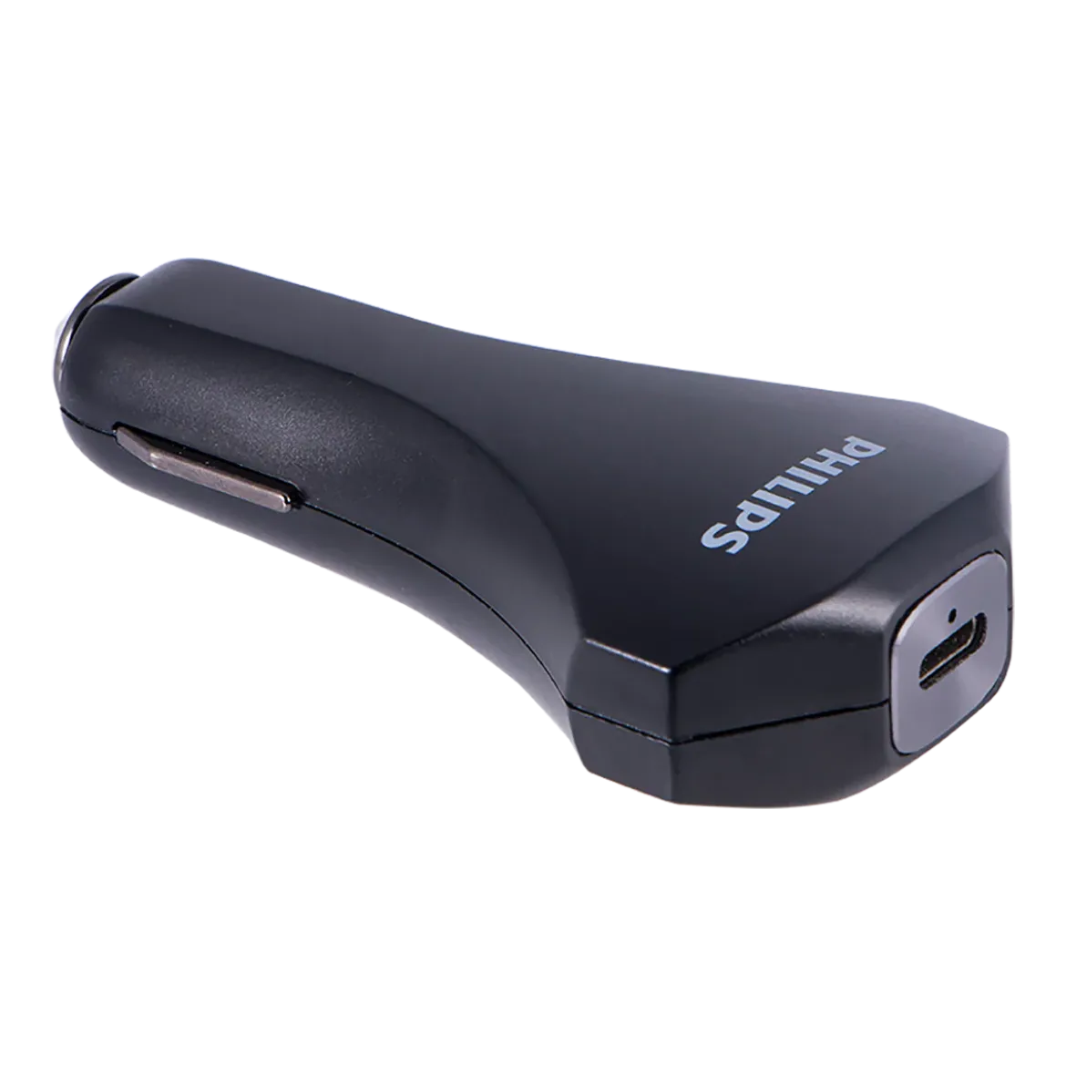 Philips 1-USB Car Charger with USB-C and Power Delivery, Black